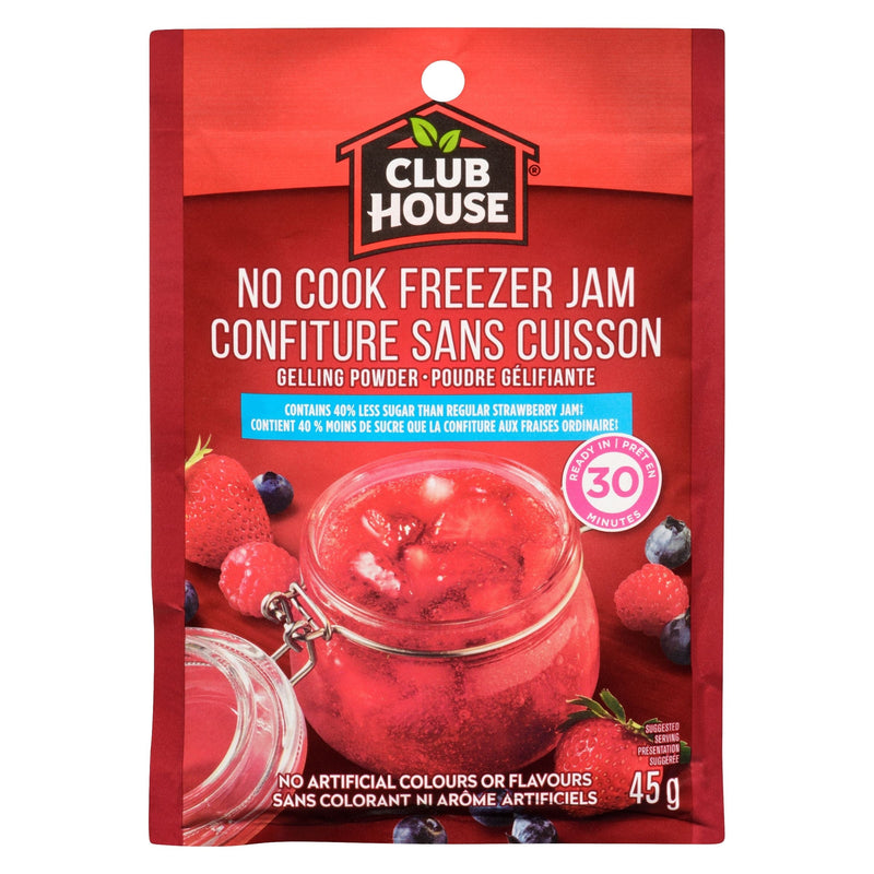 No Cook Strawberry Freezer Jam, Reduced Sugar Recipe, 45-g R5539