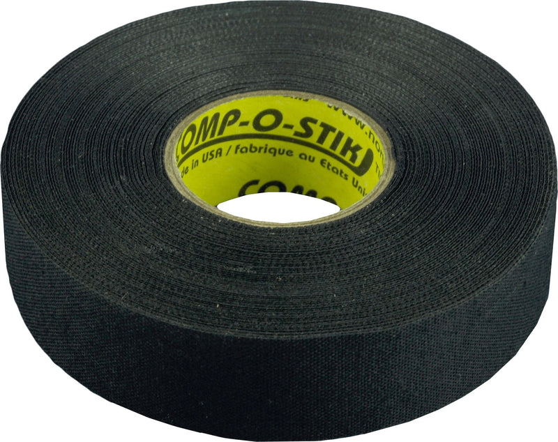 Cloth Hockey Stick Tape, Black, 24-mm x 15-m, 4-pk R7015