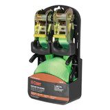83028 16-ft Lime Green Cargo Straps with S-Hooks (1,100-lb, 2-pk)