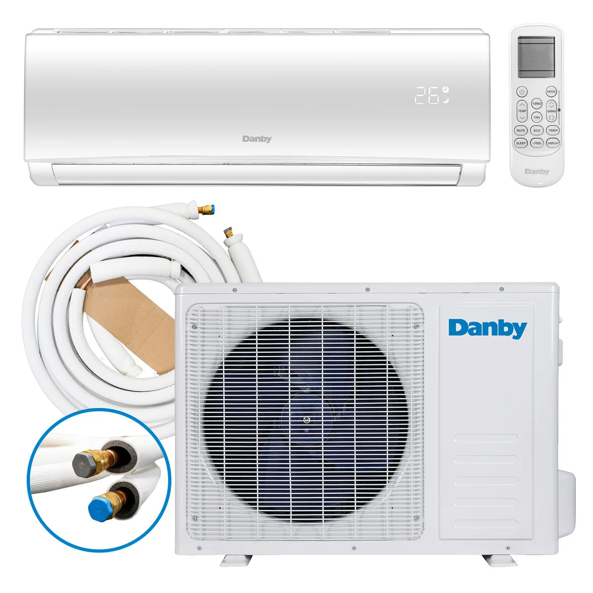 12,000 BTU SACC Quick Connect Mini-Split Air Conditioner with Heat pump and Variable Speed Inverter