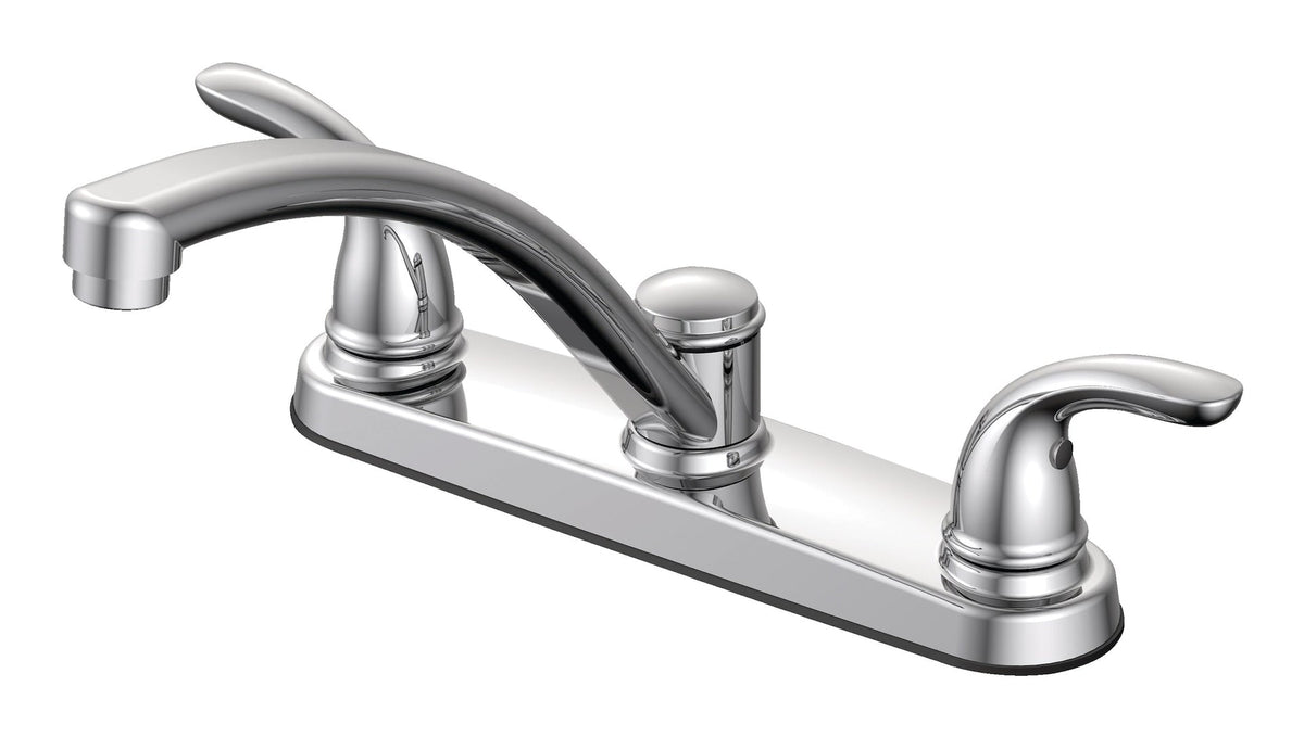 Renovate Double Handle Kitchen Faucet, Chrome
