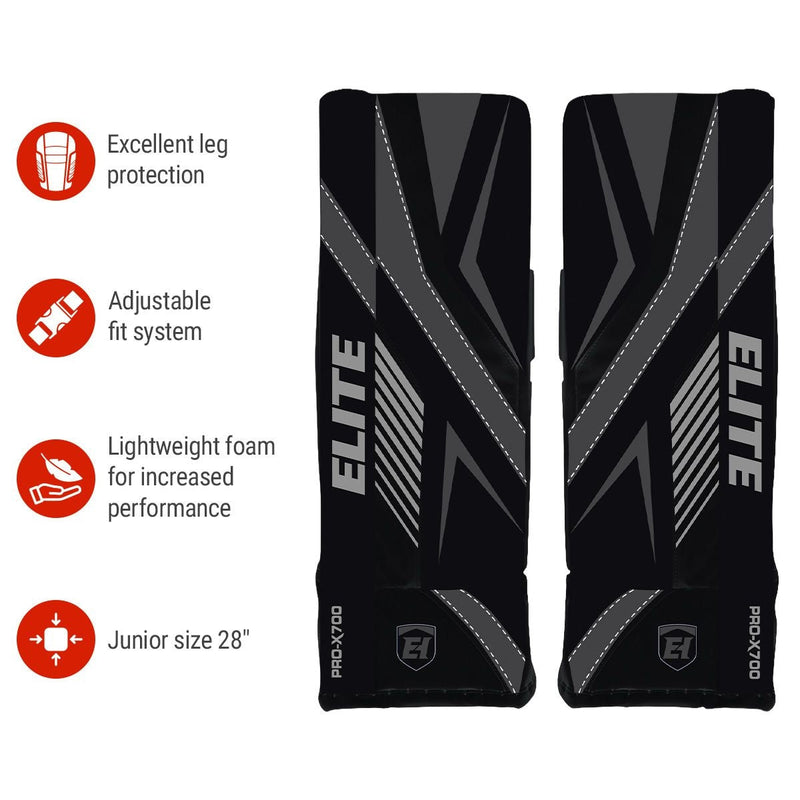 Hockey Vasilevskiy PRO-X700 Street Hockey Goalie Leg Pads, Junior, 28-in P6397
