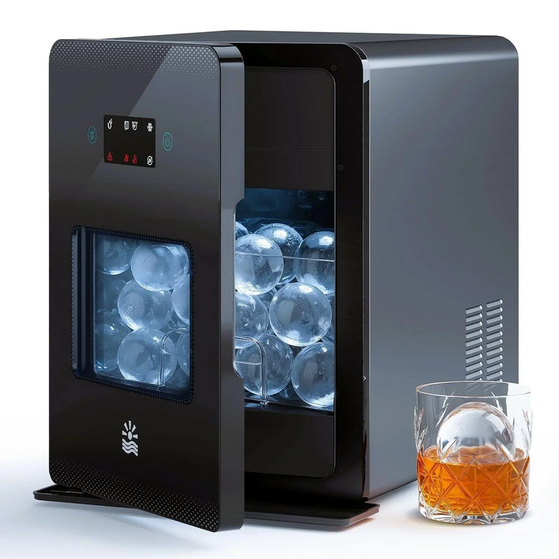 Clear Ice Ball Maker 2" 4 Spheres 144/Day LCD Self-Cleaning Q8339