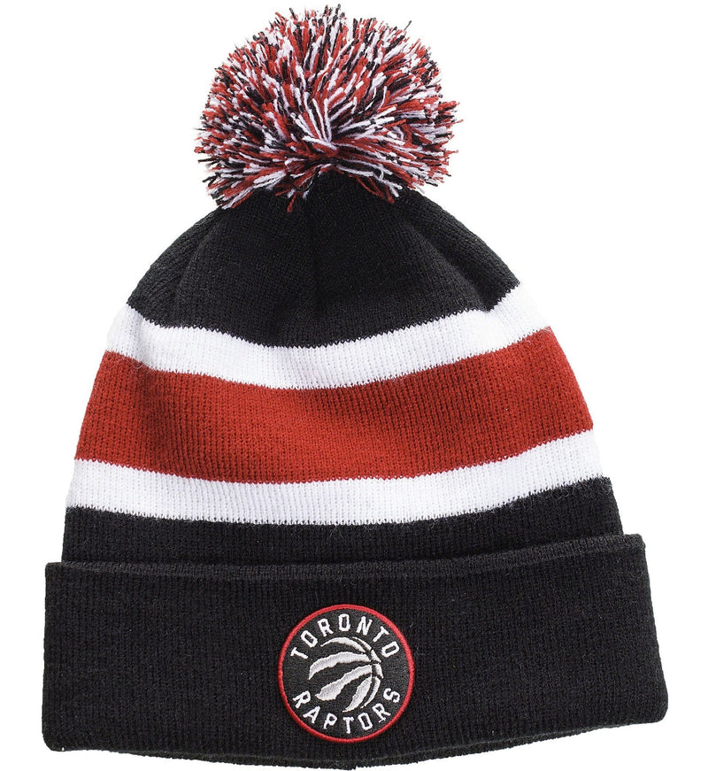Fan Favorite Mass Breakaway Stretch Knit Cuffed Toque with Pom Pom, Blue/Red M2596