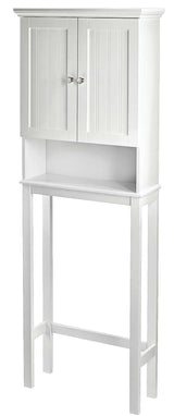 Brookfield 2-Door Over-The-Toilet Spacesaver Bathroom Storage Cabinet, White