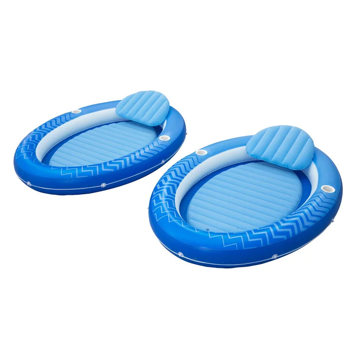 Comfort Plush Cover Lounge Float, 2 pack