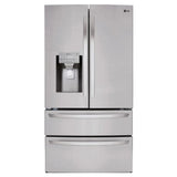 LG 36 in. 28 cu. ft. Stainless-steel French Door Refrigerator with Smudge-resistant Finish and SmartThinQ Wi-Fi