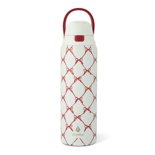 Hydra 946-mL Stainless Steel Bottle with Bows Design F9848