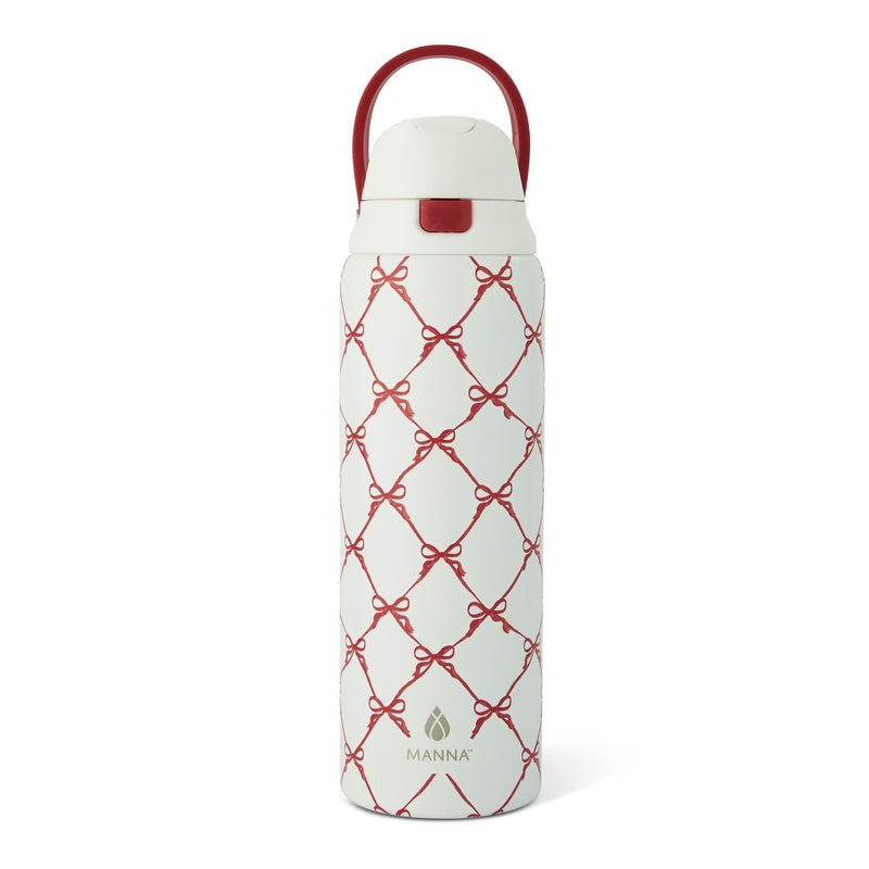 Hydra 946-mL Stainless Steel Bottle with Bows Design F9848