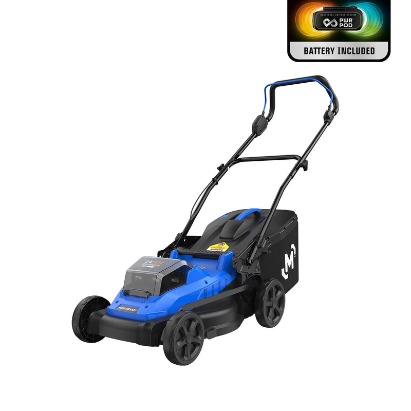 2 x 20V Cordless 18-in Brushless Push Lawn Mower Kit with 2 5 Ah Batteries and Charger C7404