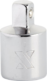 3/8-in to 1/4-in Drive Socket Adapter, Nickel-Chrome Plating