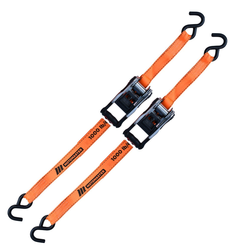 3,000-lb Heavy-Duty Ratchet Tie Down Straps, with Power Grip Padded Handles, 1.25-in x 10-ft, 2-pk V8161