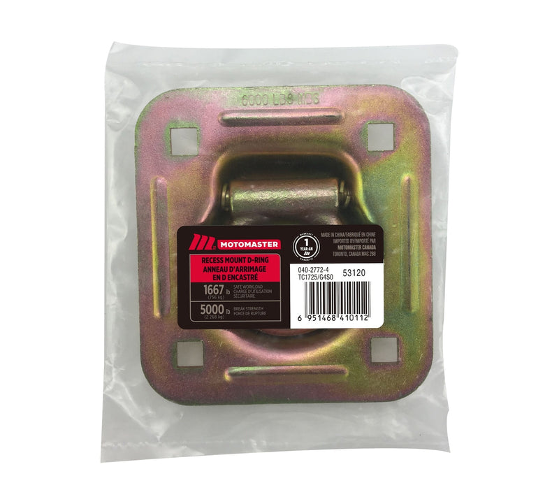 5,000-lb Heavy Duty D-Ring, Recessed Mountable H4769