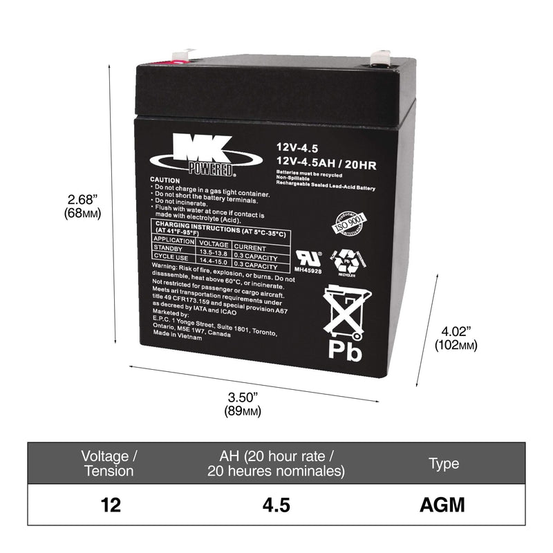 OEPLUS Group Size 94R (H7/L4) Battery, 800 CCA M6827