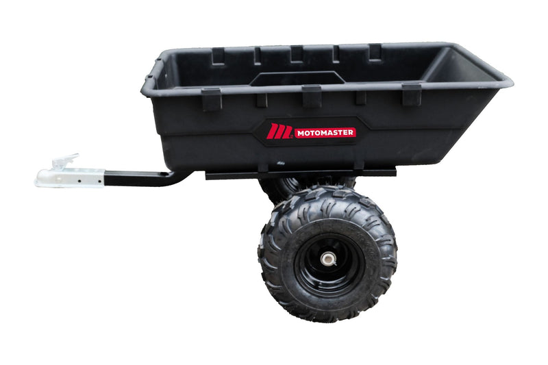 Poly Bed Utility Trailer Cart with Steel Frame, Black, 1100-lb L1001
