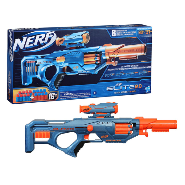 2.0 Eaglepoint RD-8 Blaster, 8-Dart Drum, Detachable Scope and Barrel, 16 Darts, Ages 8+ A6215