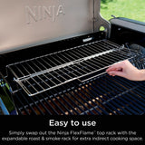 FlexFlame Upgrades Expandable Stainless Steel Roast & Smoke Rack
