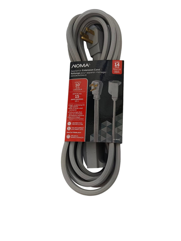 14/3 15 Amp Appliance Extension Cord, Grey B4615