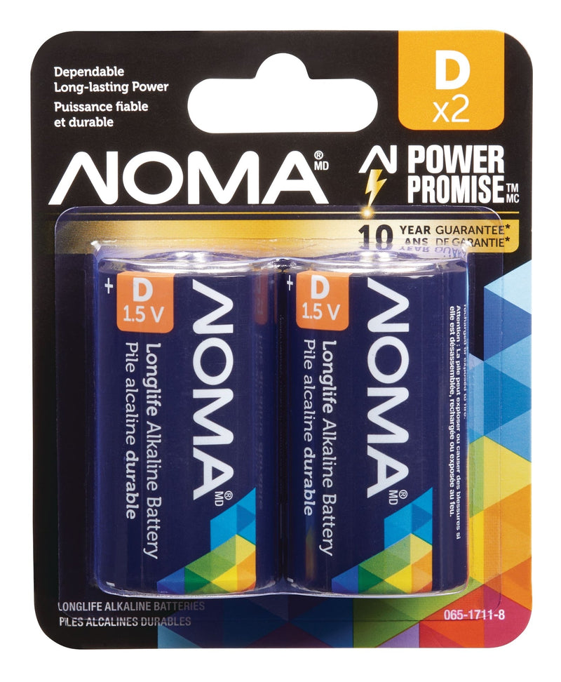 2-pk D Alkaline Batteries, Long Lasting A4444