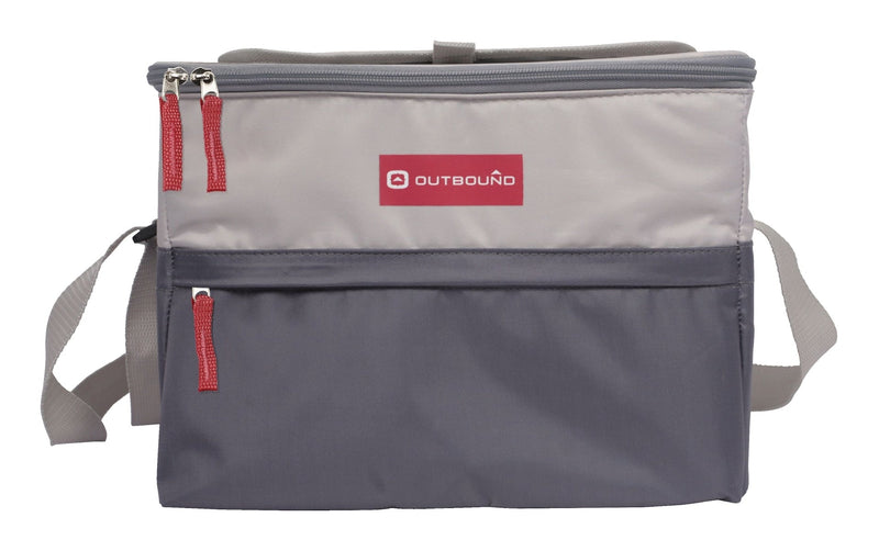 12-Can Soft Cooler With Hard Liner, Grey D8942
