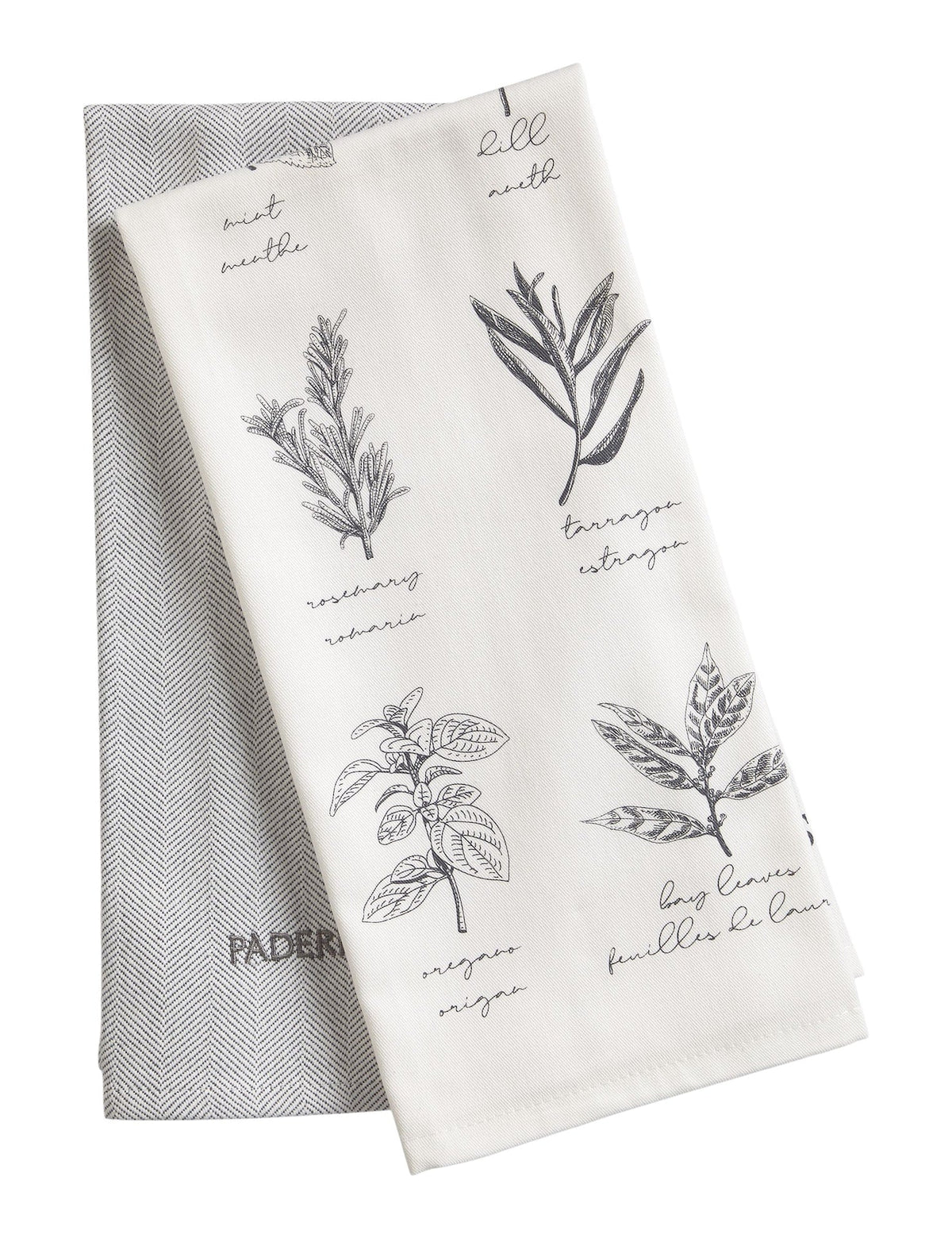 All-Purpose Vegetable-Print Cotton Kitchen Towels, 2-pk