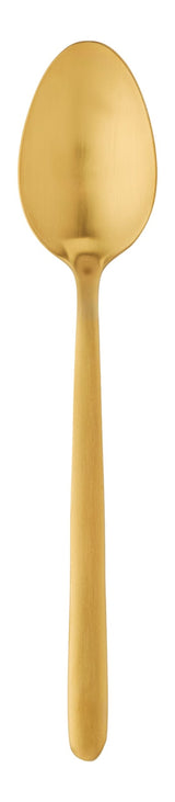 Chelsey Satin Gold Finish Slim Round Stainless Steel Flatware Set, Serves 4, 20-pc