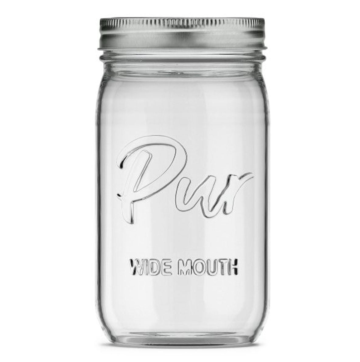 Mason Wide Mouth Canning Glass Jar with Lid & Band, 32-oz/946-mL, 12-pk