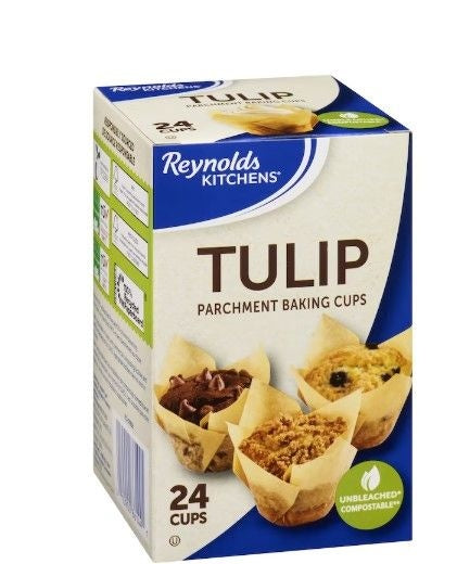 24PC PARCHMENT TULIP CUPS