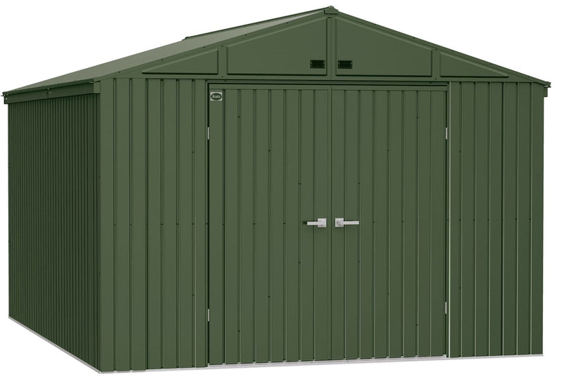 10x14-ft Green Corrosion-Resistant Lawn Care Storage Shed U7609