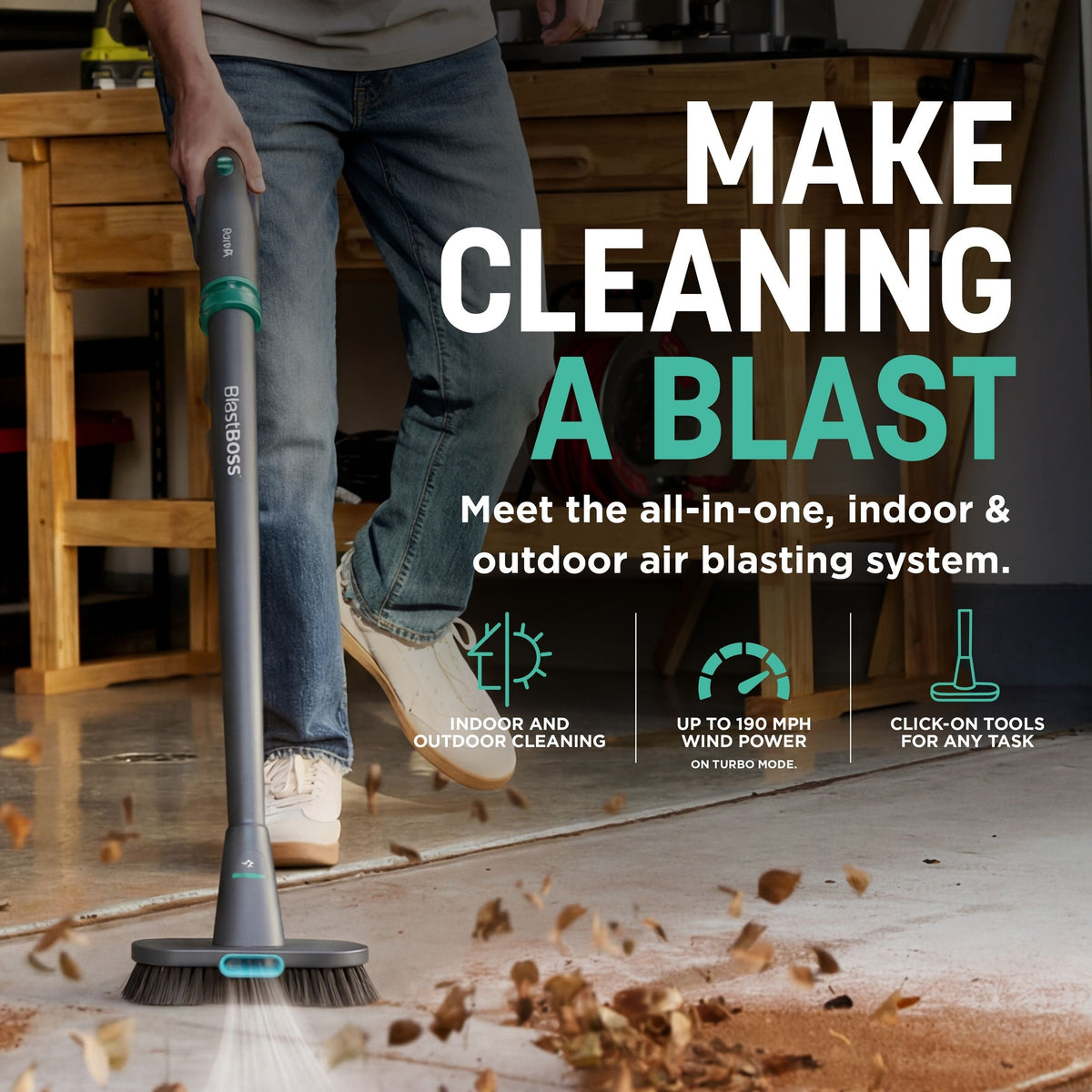 BlastBoss Indoor-Outdoor Air Blasting System