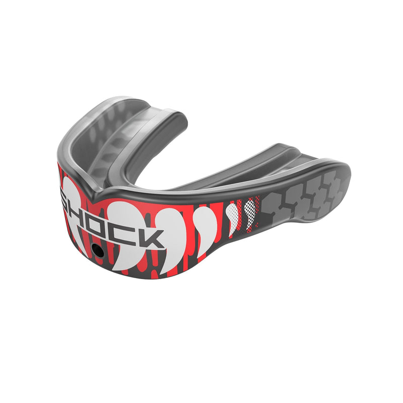 Gel Max Power Mouthguard, Junior/Senior, Red Drip Fang G9764