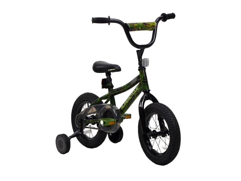 Youth Bike with Hi-Ten Steel Frame, 12-in, Camo C9063