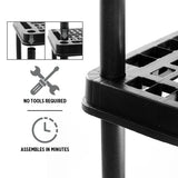 4-Shelf Resin/Plastic Storage Rack/Shelving Unit, 36 x 18 x 54-in