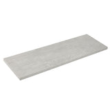 Floating Wall Shelf Board, Grey Concrete, 8 x 35-in