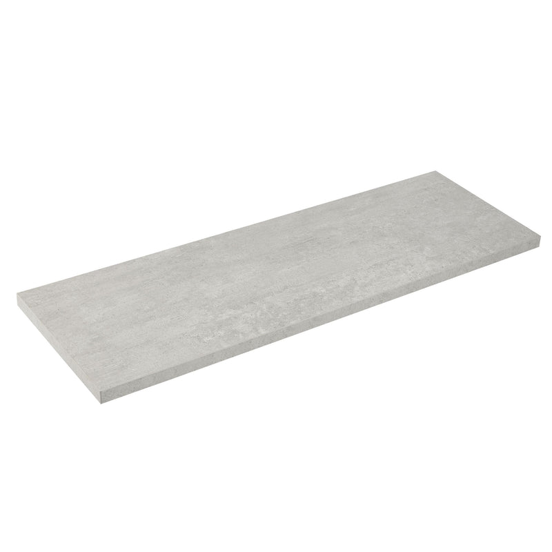 Floating Wall Shelf Board, Grey Concrete, 8 x 35-in K7156