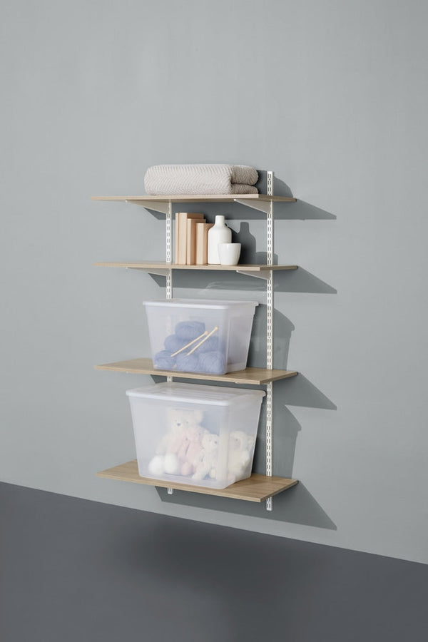 Floating Wall Shelf Board, Oak Sonoma Finish, 16 x 35-in E5183