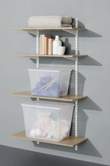 Floating Wall Shelf Board, Oak Sonoma Finish, 16 x 35-in
