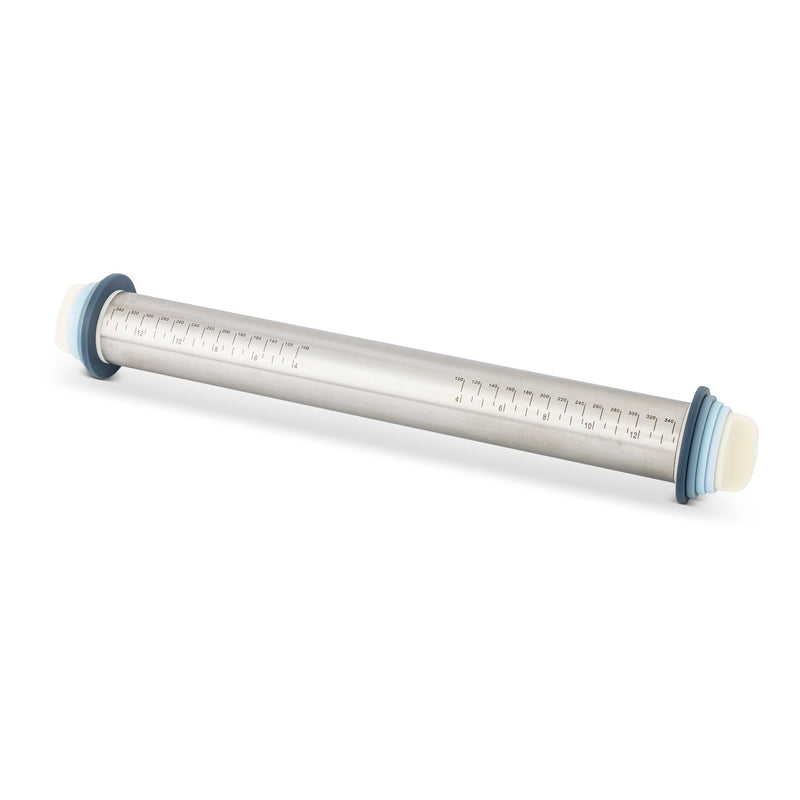 Adjustable Stainless Steel Rolling Pin with Thickness Rings C5331