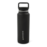 Double Wall Insulated Stainless Steel Portable Reusable Water Bottle with Top Handle, BPA-Free, 50-oz