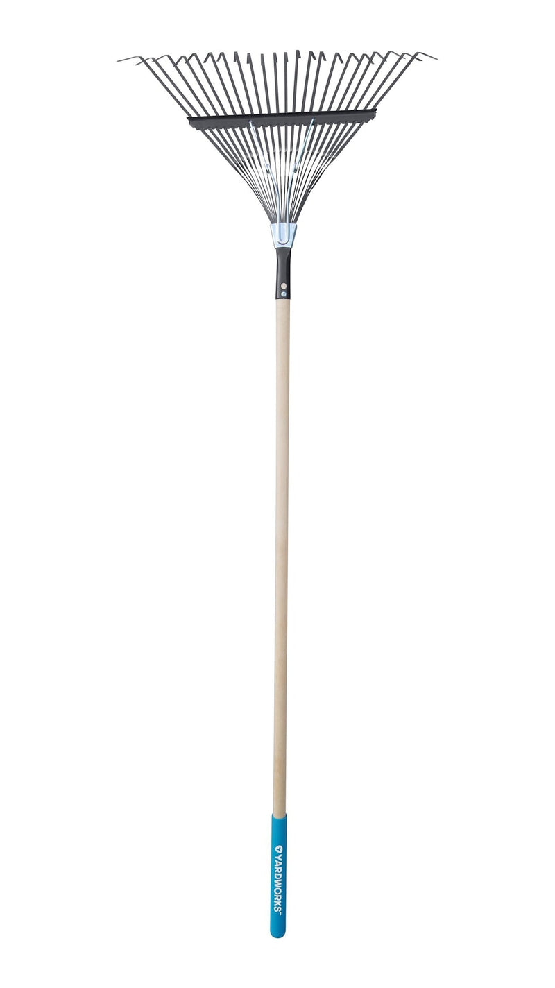 22-in Wide Metal 22-Tine Leaf Rake, 48-in Hardwood Shaft N5013