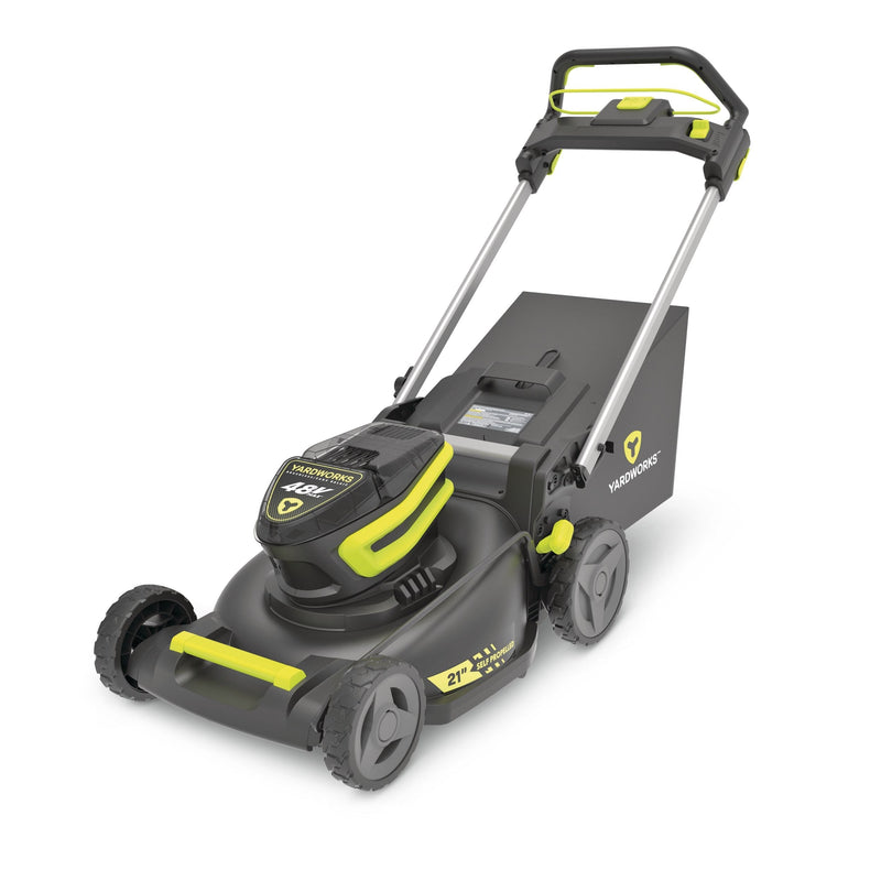 48V 3-in-1 Cordless Brushless Self-Propelled Mower, 21-in with 6Ah Battery & 2Ah Charger T4527
